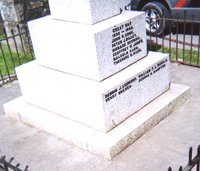 Praze-an-Beeble war memorial WWII names &copy; Crowan Parish Council, 2008