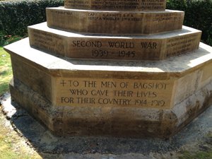 Bagshot memorials cross after works © Windlesham Parish Council, 2014