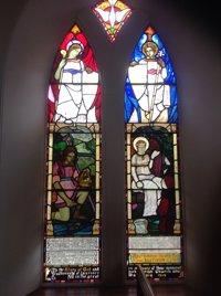 Laurencekirk memorial window after work © Laurencekirk Church of Scotland, 2015 
