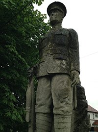 Shelton Lock war memorial before grant works © Mel Martin 2014