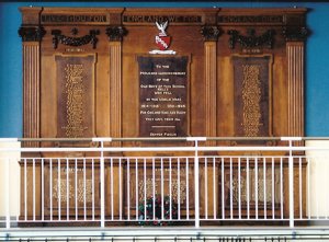 Hele's School war memorial plaque © Old Heleans' Society 2009