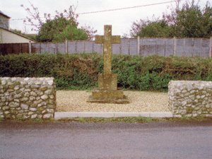 Marshwood war memorial before work © Upper Marshwood Vale PC 2006