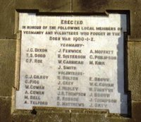 Bellingham Boer war war memorial © J. Brown 2009