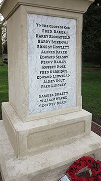 Finningham war memorial after grant works © Finningham Parish Council 2014
