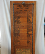 Riding Mill war memorial plaque cBroomhaugh and Riding Parish Council, 2017