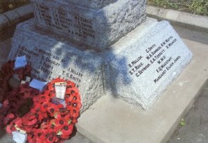 Holingbourne war memorial after work © Hollingbourne Parish Council, 2007