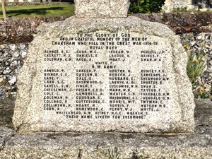 Chartham war memorial cross © Christopher Morley, 2010