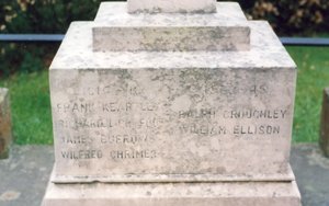 Crowton war memorial before work © Crowton Parish Council 2005