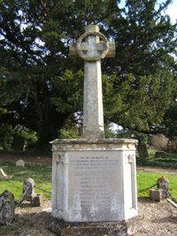 Little Stukeley war memorial before work © The Stukeley's Parish Council, 2008