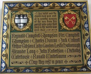 Wootton WWII war memorial plaque &copy; Malcolm Thomas, 2010
