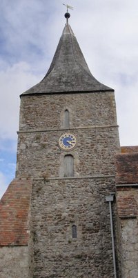 Location of clock on tower of St Mary the Virgin Church &copy; St Mary the Virgin PCC, 2010