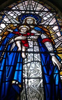 Our Lady Star of the Sea war memorial window © Paul Harding, 2013