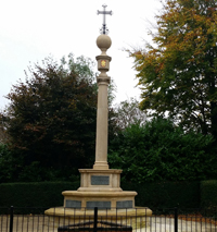 Irthlingborough war memorial cross cIrthlingborough Town Council, 2017