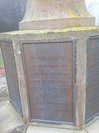 Castle Eden war memorial before grant works ©Castle Eden Parish Council 2013