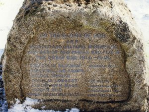 The lettering is difficult to read before re-painting © Knapton Parish Council, 2010