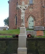 Chelford war memorial after work © Chelford PCC, 2016