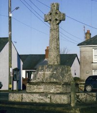 Memorial prior to conservation work &copy; Week St Mary Parish Council, 2009