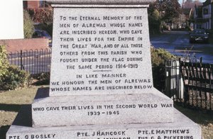 Alrewas war memorial after grant works &copy; Alrewas Parish Council 2014