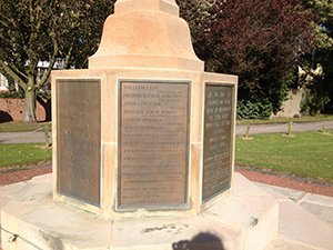 Castle Eden war memorial after grant works ©Castle Eden Parish Council 2014