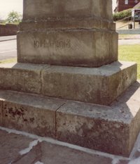 Tittensor war memorial before work © K Saunders 2003