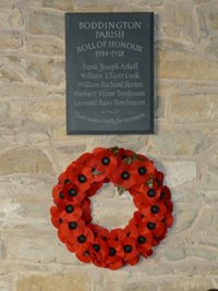 Boddington war memorial &copy; S. Williams, 2009