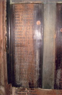 Before the works the inscriptions were illegible due to heavy staining © Terry Matson, 2010