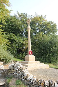 Eastleach war memorial after grant works Â© Eastleach PC 2014