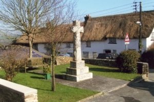 Petrockstowe war memorial after work © Petrockstowe Parish Council, 2005