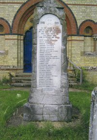 The memorial before grant works © Clavering Parish Council, 2011