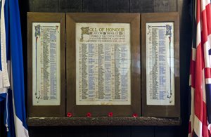 Glasgow School of Art war memorial before work © GSA, 2014