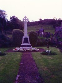 Combe Martin war memorial  before work &copy; N Tossell 2005
