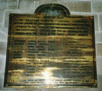 Cheswardine Boer War war memorial plaque before work © St. Swithuns Church Cheswardine 2003