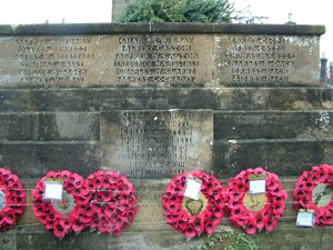 Condition of stone on east face of memorial prior to grant works © Holt Town Council, 2010