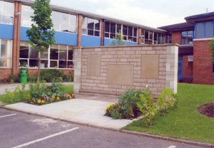 Queen Elizabeth School, Middleton war memorial © C B Colson, 2010