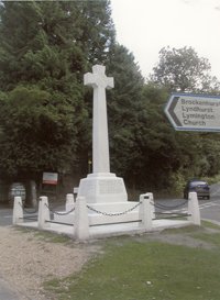 Burley war memorial cross &copy; Burley Parish Council, 2008
