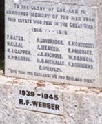 Combpyne-Rousdon war memorial column © Combdyne-Rousdon Parish Council, 2007