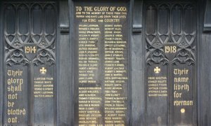 Stamford war memorial shrine © A. L. Stubbs, 2010