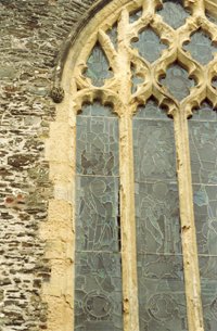 Pilton war memorial window before work war memorial © Pilton Church, Barnstaple 2005