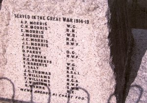 Pontfadog war memorial after work © Glyntraian Community Council, 2008