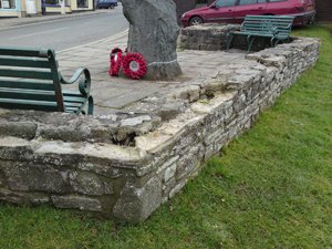 The surrounding wall with missing stones &copy; Talgarth Town Council, 2010