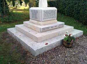 Coleshill war memorial after grant works &copy; Coleshill Parish Council 2014