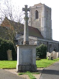 Great Stukeley war memorial before work © The Stukeley's Parish Council, 2008