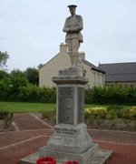 Cowpen war memorial before work © M Coyle 2009