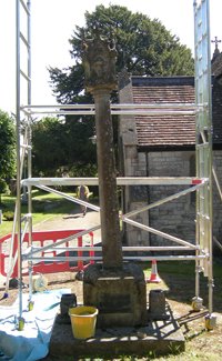 Corston war memorial before grant works © Benjamin & Beauchamp Architects Ltd, 2010