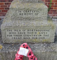 Northbourne war memorial cross © Michael P. Coyle, 2010