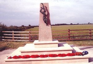 Wickenby war memorial with new stepped base © R Glover, 2010