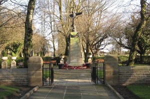 Whitefield war memorial after work cBury Council 2016