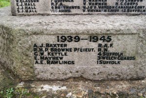 Repaired and repainted lettering &copy; Earl Soham Parish Council, 2010