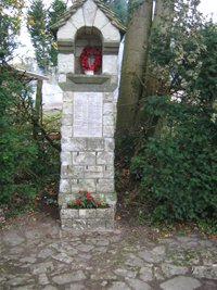 Steep war memorial after work © Steep Parish Council 2007