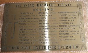 WM211 Southampton war memorial plaque after restoration &copy; War Memorials Trust, 2009